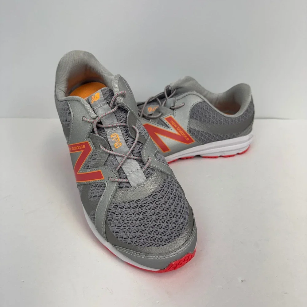 New Balance 536 Walking‎ Shoes Womens 7.5 Grey Orange Mesh Sneakers WW536SP